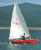 Dinghy sailing in the estuary